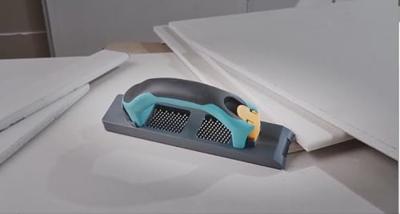 Wolfcraft Kantschaaf (Facettenschaaf) | Voor gipsplaten | Met 2-C handgreep | 1 stuk - 4026000