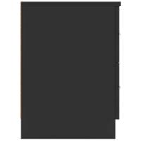 Nachtkastjes 2 st met 2 lades 40x36x50 cm zwart - thumbnail