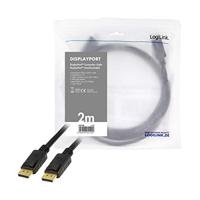 LogiLink CV0120 DisplayPort kabel 2 m Zwart - thumbnail