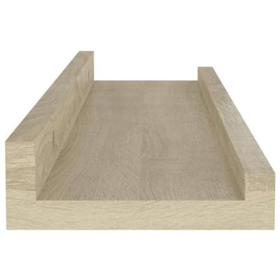 VidaXL Wandschappen 4 st 40x9x3 cm sonoma eikenkleurig