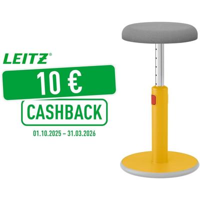Leitz Ergo Cosy actieve Zit/Sta kruk, geel