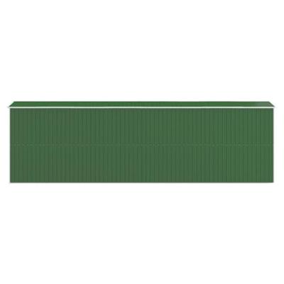 Tuinschuur 192x606x223 cm gegalvaniseerd staal groen