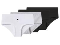 esmara Set van 4 kinder hipsters (Zwart/grijs/wit, 134/140) - thumbnail