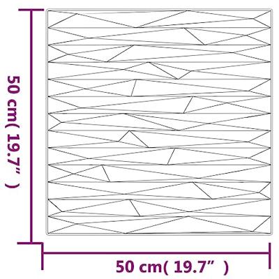 48 st Wandpanelen steen 12 m 50x50 cm XPS groen