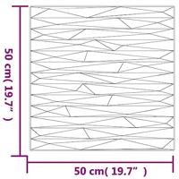 VidaXL 12 st wandpanelen steen 3 m² 50x50 cm xps grijs - thumbnail