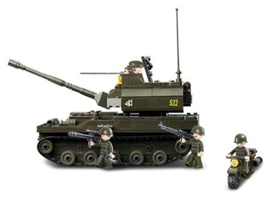 Sluban Army Battle Tank bouwstenen set (M38-B9800)