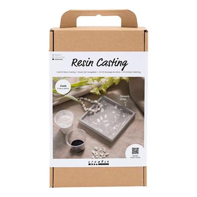 Creativ Company Hobbyset hars gieten dienblad met terrazo