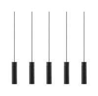 Hanglamp zwart Nordlux &apos;Tilo&apos; modern GU10 zwart hout kookeiland 80 cm - thumbnail