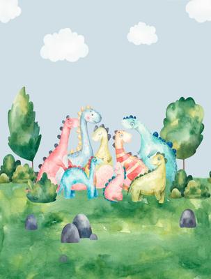 Dutch Cute Walls- Dino Land 212x280cm - CW6003-2