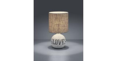 Trio Landelijke schemerlampEsna Love 16cm grijs - R50661025