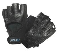 Atipick fitness-handschoenen Go Gel neopreen/leer zwart - thumbnail