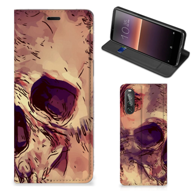 Mobiel BookCase Sony Xperia 10 II Skullhead Mobiel BookCase Sony Xperia 10 II Skullhead