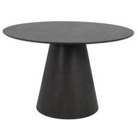 Giga Meubel - Eettafel Rond - Zwart - 120x120x75cm - Fynn - thumbnail