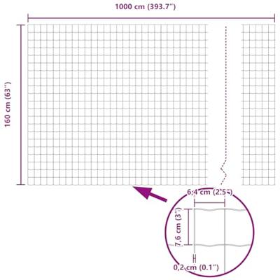 Euro Hek Zilver 1.6 x 10 m Warmverzinkt ijzer