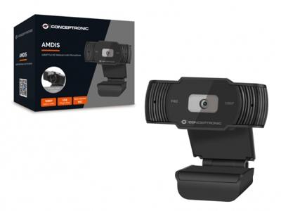 Conceptronic AMDIS04B webcam 1920 x 1080 Pixels USB 2.0 Zwart