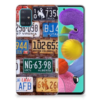 Samsung Galaxy A51 | Siliconen hoesje | met foto Kentekenplaten