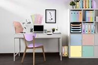 Exacompta Aquarel elastobox uit glanskarton, ft A4+, rug van 4 cm, met 3 kleppen, geassorteerde kleuren - thumbnail
