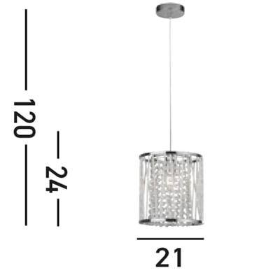 Searchlight Designvolle hanglampElise Ø 21cm - 8831CC