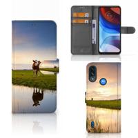 Motorola Moto E7i Power | E7 Power | Telefoonhoesje | Met pasjeshouder | Koe - thumbnail