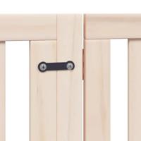 Hondenhek inklapbaar met deur 6 panelen 480 cm populierenhout - thumbnail