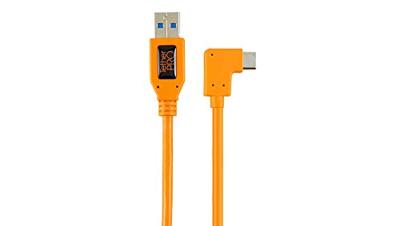 Tether Tools TET-CUCRT02-ORG USB-kabel USB-A stekker, USB-C stekker 0.50 m Oranje 90° haaks naar rechts Tether Tools TET-CUCRT02-ORG USB-kabel USB-A stekker, USB-C stekker 0.50 m Oranje 90° haaks naar rechts