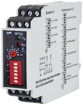 Metz Connect 110310412231 MFRk-E12 Tijdrelais Multifunctioneel 230 V/AC 1 stuk(s) 2x wisselcontact Metz Connect 110310412231 MFRk-E12 Tijdrelais Multifunctioneel 230 V/AC 1 stuk(s) 2x wisselcontact