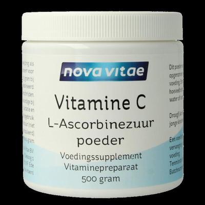 Nova Vitae Vitamine C Ascorbinezuur 500gr Nova Vitae Vitamine C Ascorbinezuur 500gr