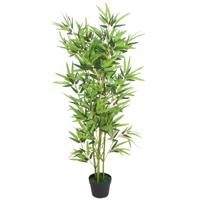 VidaXL Kunstplant met pot bamboe 120 cm groen - thumbnail