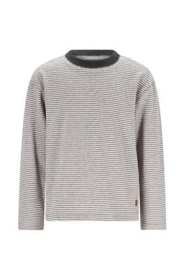 Like Flo winter t-shirt jongens - grijs - Dover - gestreept/longsleeve