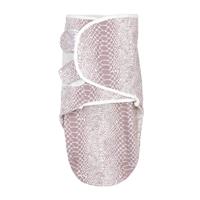 Meyco inbakerdoek 0-3 mnd Snake lilac - thumbnail