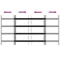 Raam Rooster Zwart 115 x 60 cm Gepoedercoat staal - thumbnail