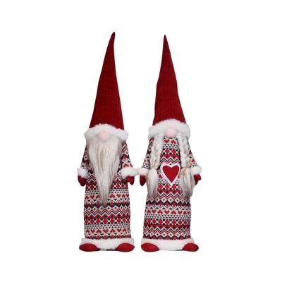 Kerstversiering DKD Home Decor Polyester (14 x 12 x 56 cm) (2 Stuks)