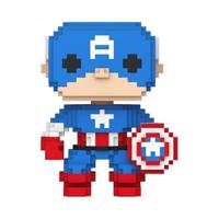 Marvel 8-Bit Funko Pop Vinyl: Captain America - thumbnail