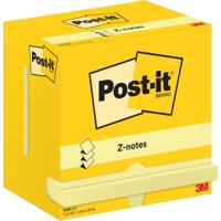 Post-It Z-Notes , 100 vel, ft 76 x 127 mm, geel, pak van 12 blokken - thumbnail