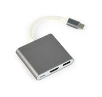 Cablexpert Gmb Usb-c Multi-adapter 3-in-1 - thumbnail