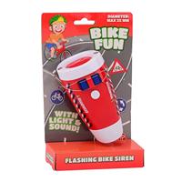 Johntoy Bike fun led lamp brandweer met sirene - thumbnail