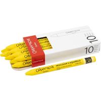 Caran Dache Caran d'ache neocolor ii, l: 10 cm, dikte 8,5 mm, yellow (010), 10 stuk/ 1 doos - thumbnail