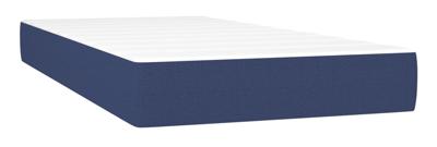 Boxspring met matras en LED stof blauw 100x200 cm - thumbnail