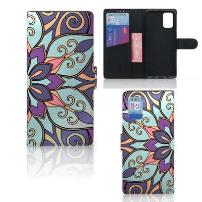 Samsung Galaxy A02s | M02s Hoesje Purple Flower