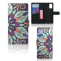 Samsung Galaxy A02s | M02s Hoesje Purple Flower - thumbnail