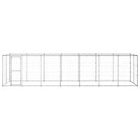 Hondenkennel 16,94 m² gegalvaniseerd staal - thumbnail