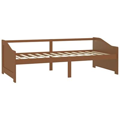 Bedbank 3-zits massief grenenhout honingbruin 90x200 cm