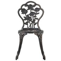 Bistrostoelen 2 st gietaluminium bronskleurig - thumbnail
