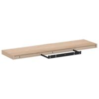 Wandschap 90x23,5x4 cm bewerkt hout - thumbnail