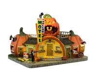 Lemax pumpkin hollow motel verlicht huisje Spooky Town 2024 - thumbnail