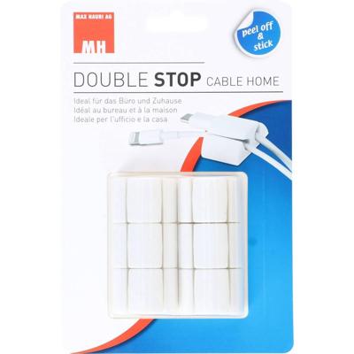 Cablehome Kabelhouder Zelfklevend 135351 Bundel-Ø (bereik) 8.5 mm (max) Tweegats Wit 1 stuk(s)