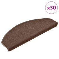 VidaXL Trapmatten 30 st 65x24x4 cm bruin halfrond groot - thumbnail