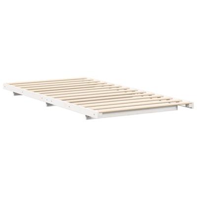 Bedframe Wit 100 x 220 cm Massief grenenhout