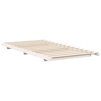 Bedframe Wit 80 x 220 cm Massief grenenhout - thumbnail
