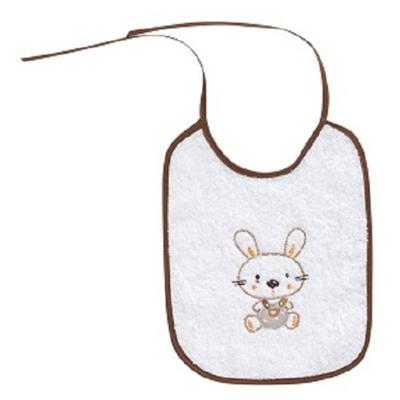 Interbaby slabbetje Konijn junior 25 x 20 cm katoen